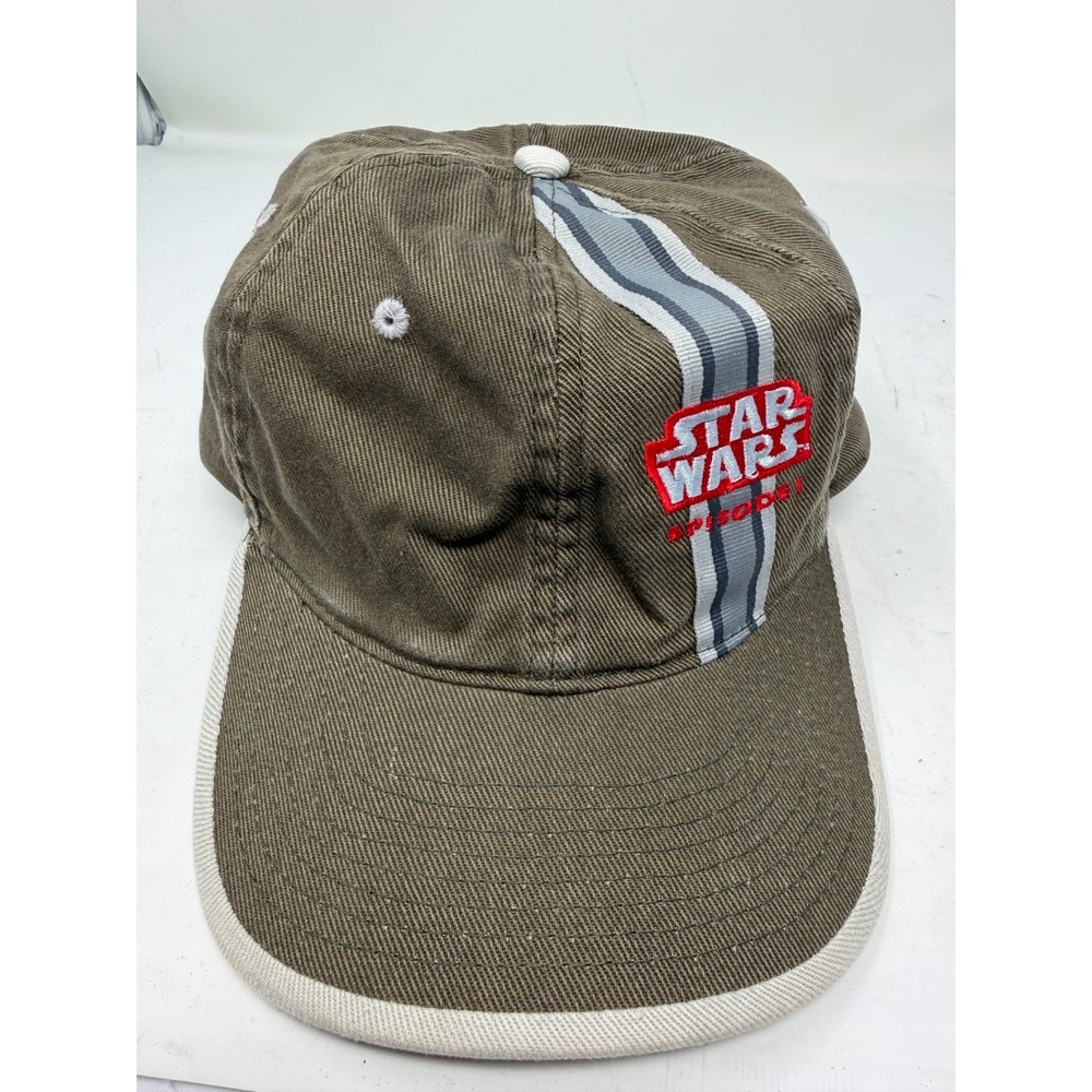 Vtg Star Wars Episode I Promo Hat Khaki Strapback Cap 1999 Lucasfilm